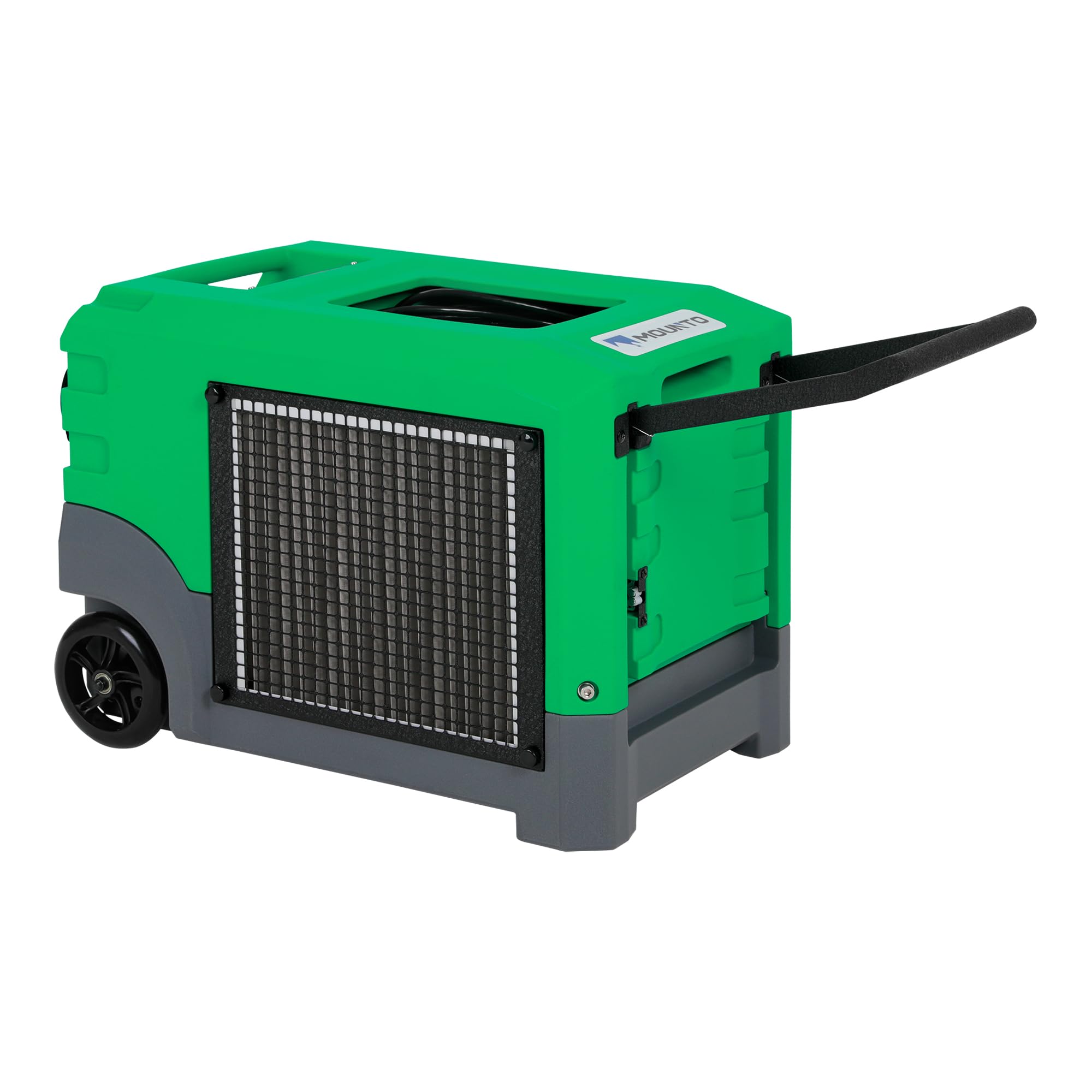 Mounto MOUNTO 268Pints LGR Commercial Compact Dehumidifier with Pump and Drain Hose, LGR Portable Dehumidifier with wheels for Home, Basements, Garages, and Job Sites (Green)