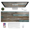 Galdas Gaming Mouse Pad Vintage Wood Grain Pattern XXL XL Large Mouse Pad Mat Long Extended Mousepad Desk Pad Non-Slip Rubber Mice Pads Stitched Edges Thin Pad (31.5x11.8x0.12Inch)