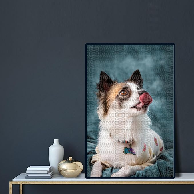 Custom Puzzle, Personalized Puzzle for Photos, Customized Puzzle 120/200/300/500/1000/1500 Pieces for Family, Christmas, Pet, Birthday, Wedding Gift