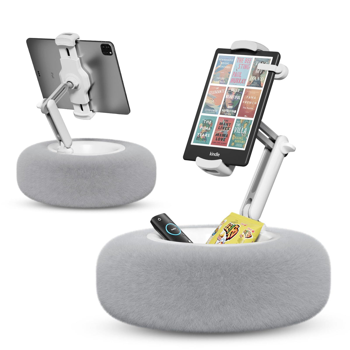 SupeDesk Tablet Pillow Stand with Snack Bowl for Bed, Kindle and iPad