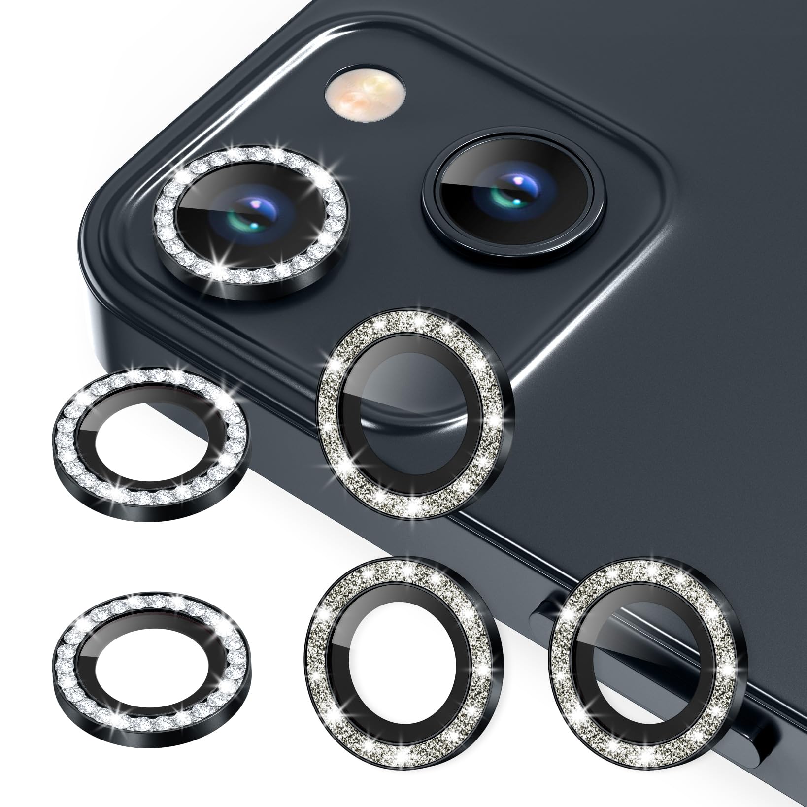 AGVEE 3+3 6 Pack for iPhone 12 & Mini & Pro Camera Lens Protector Cover
