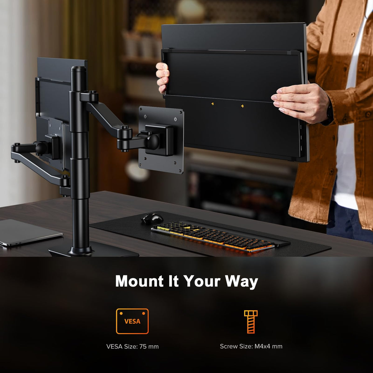 UPERFECT 2.5K 240Hz Portable Monitor, 16" 2560x1600 Portable Gaming Monitor
