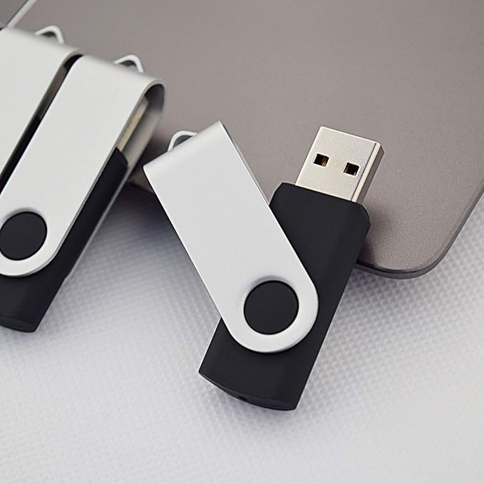 KOOTION 20pcs 4GB USB Flash Drives - 4GB Thumb Drives, Black