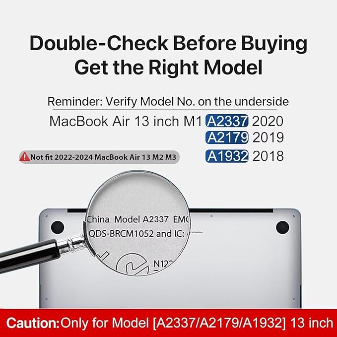 CISSOOK Compatible with MacBook Air 13 inch 2021 2020 2019 2018 Release M1 Chip A2337 A2179 A1932, Plastic Black Hard Shell Protective Cover for MacBook Air 13 Retina with Touch ID, Dream Catcher