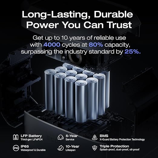 EF ECOFLOW Solar Generator DELTA 3 Plus with 400W Solar Panel (2024 New), 1000W Solar Input, LFP(LiFePO4) Battery, Portable Power Station for Home Backup Power, Camping & RVs