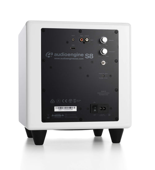 Audioengine S8 Powered Subwoofer – 250W Wireless-Ready 8-Inch Bass Speaker