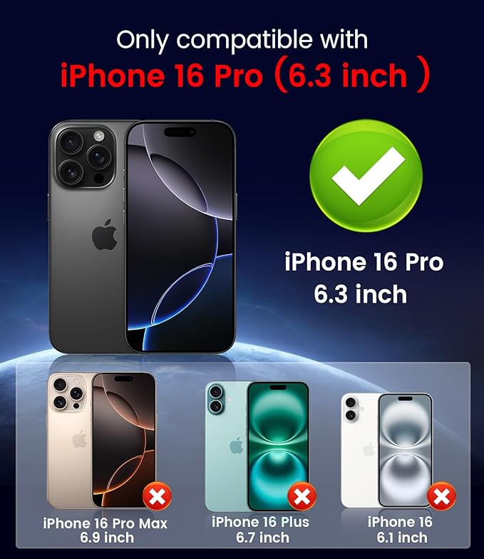 Magnetic for iPhone 16 Pro Case [Compatible with MagSafe][Built-in Camera Lens Protector] Slim Soft Silicone Bumper Shockproof Metallic Luster Phone Case (Gold)