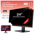 bersem 24 Inch Monitor Computer Privacy Screen Filter for 16:9 Ratio