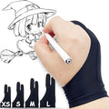 Drawing Glove, Artist Glove for Drawing Tablet iPad, Digital Art Palm Rejection Glove, Good for Left and Right Hand – M, 2 Pack