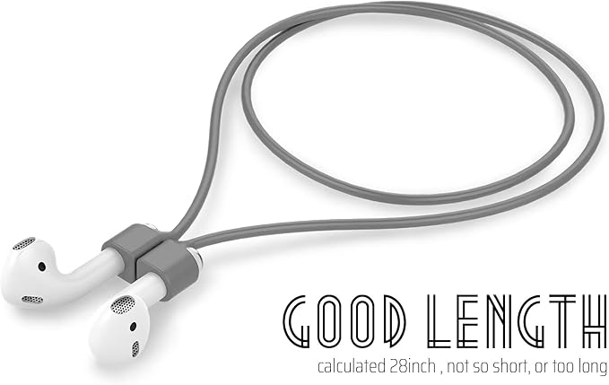 Ultra Strong Magnetic Airpod Pro Strap Anti-Lost Cord Sports Lanyard Compatible with Airpods 3rd 2nd Generation Pro 3 2 1 (Grey)