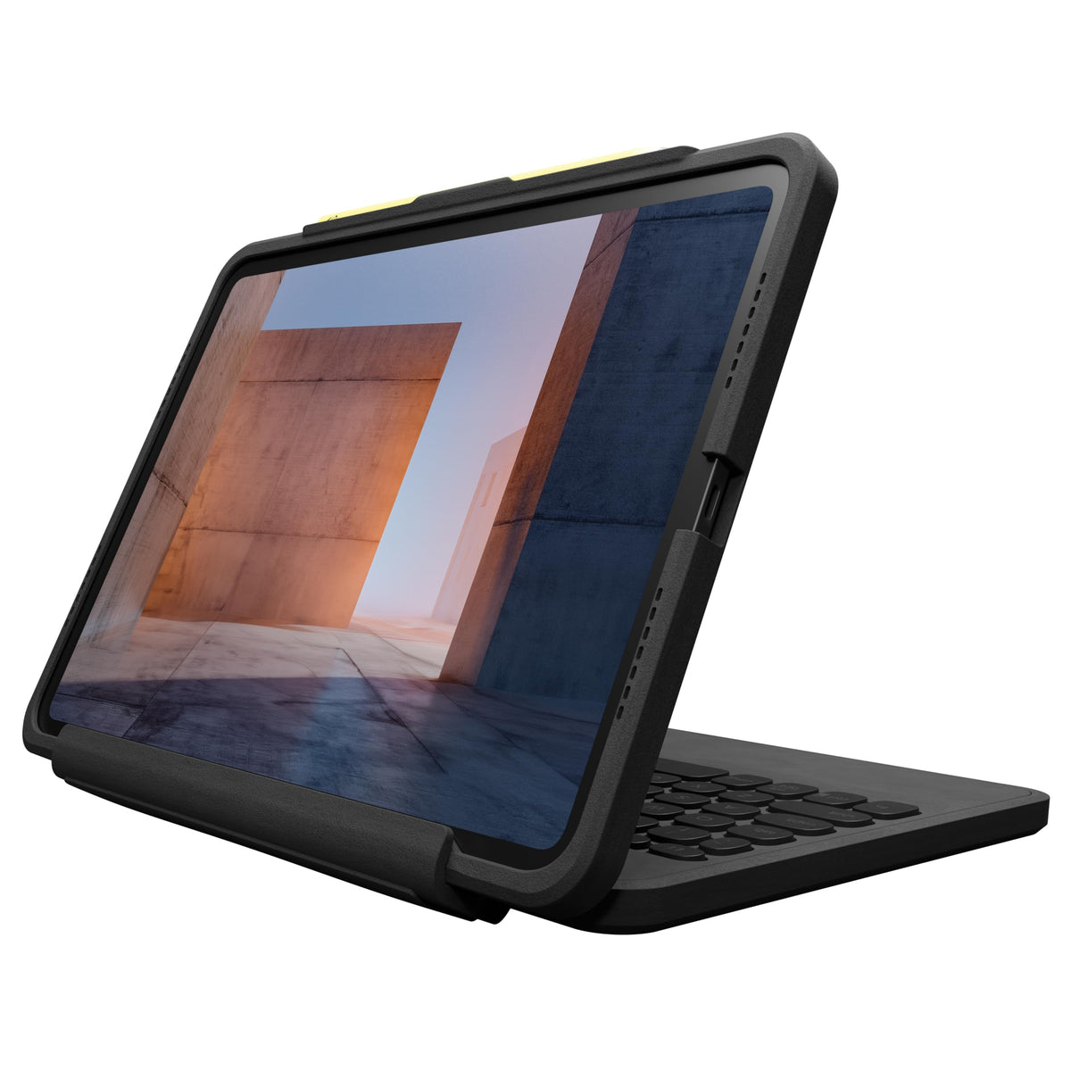ZAGG Rugged Book iPad 11" (A16)/ 10.9" (Gen 10) Case - Durable Wireless Keyboard Case, Military-Grade Drop Protection, Multi-Device Pairing, Detachable Backlit Keyboard, Black