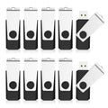 KEXIN Bulk USB 50 Pack 1GB USB Flash Drives Flash Drive Thumb Drive Bulk Flash Drives Swivel USB 2.0 (1G, 50PCS, Black)