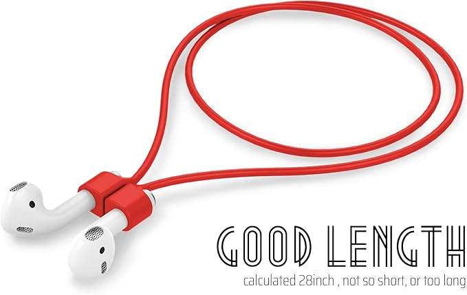 Ultra Strong Magnetic Airpod Pro Strap Anti-Lost Cord Sports Lanyard Compatible with Airpods 3rd 2nd Generation Pro 3 2 1 (Red)
