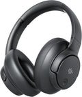 Active Noise Cancelling Headphones, Wireless Over Ear Bluetooth Headphones with Microphone, Transparency Mode, 70H Playtime, Hi-Res Audio, Deep Bass, Bluetooth 5.3, Lightweight Design,Black