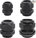 Cable Glands-PENGLIN 10PCS NPT Nylon Cable Connector 1-1/4", 1-1/2'', 1'',2'', Strain Relief Cord Connector With Gaskets, IP68 Waterproof Adjustable Locknut