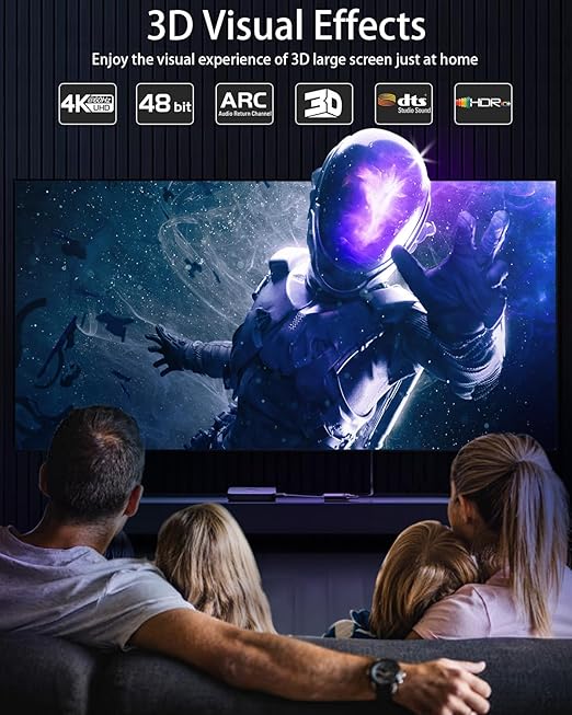 LEADSTAR HDMI Cable 4K 60 ft Fiber Optic, 4K 60Hz 18Gbps High Speed HDMI 2.0 Cord Braided | Ultra HD, HDR10, 1080p, eARC, 3D, HDCP 2.2 | for Xbox, PS5, TV, Laptop, Monitor