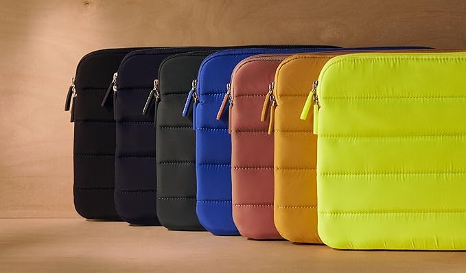 ANECDOTE Laptop Case 13-14 Inch – A Perfect Laptop Sleeve That is Compatible with MacBook Air/Pro and iPad Pro 12.9 – Fits in Your Bag, Made of 100% Nylon with Aesthetic Design (Marigold)