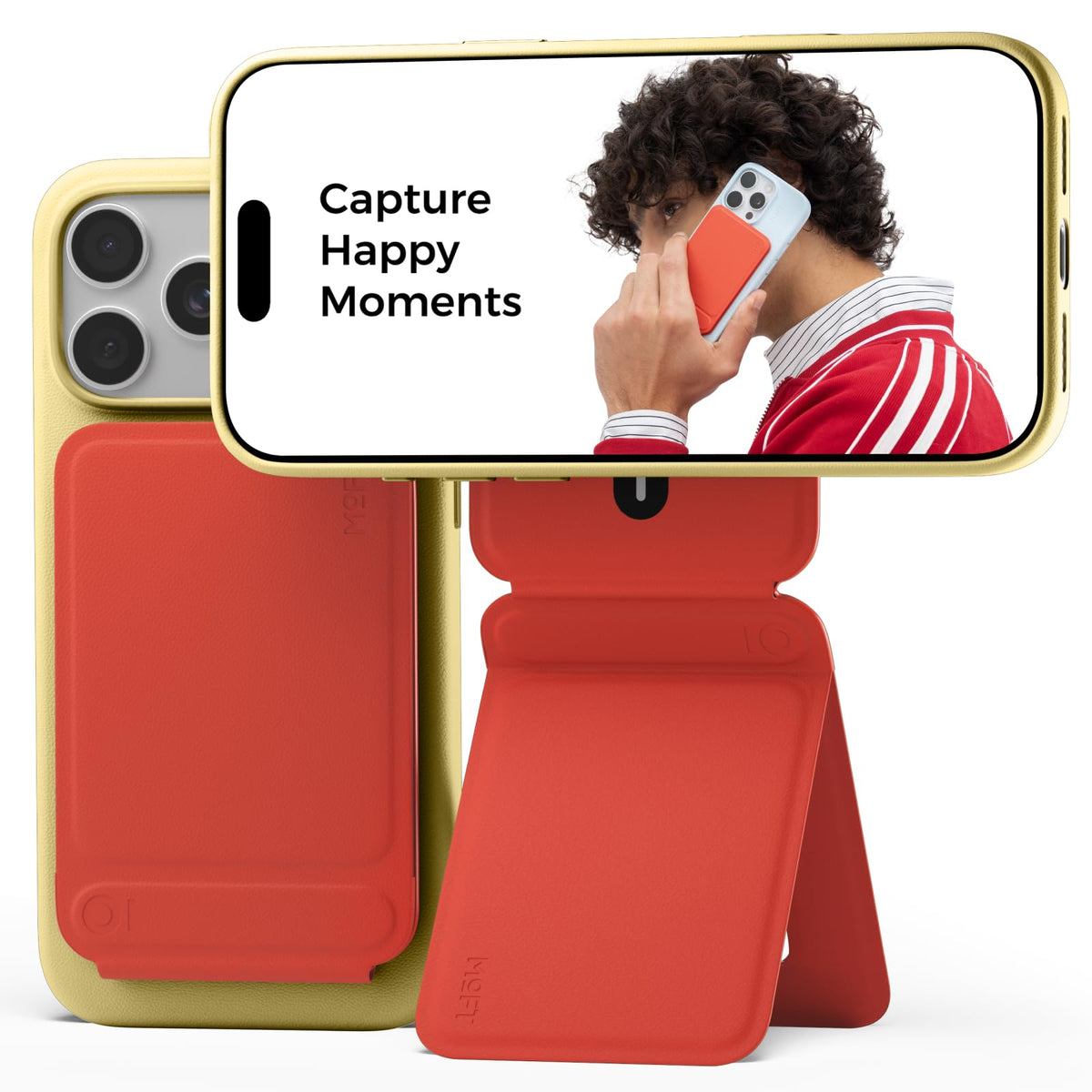 MOFT Phone Tripod Stand & Wallet, NFC Card Holder, Hold 1-2 Cards