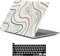 LanBaiLan Compatible for MacBook Pro 13 inch with Touch Bar 2022 2021 2020 2019 2018 2017 2016,M1 M2 A2338 A2289 A2251 A2159 A1989 A1706 A1708 Laptop Hardshell Case & Keyboard Cover, Aesthetics Line