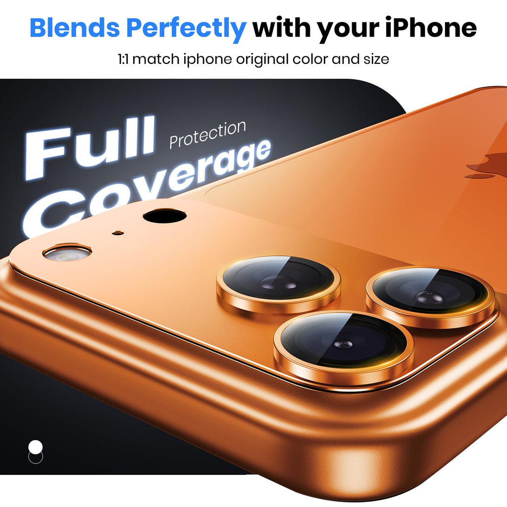 Hoerrye for iPhone 17 Pro Max Camera Lens Protector - 12FT Shatterproof