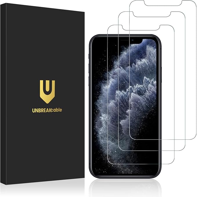 UNBREAKcable 3-Pack Screen Protector for iPhone 16e Tempered Glass