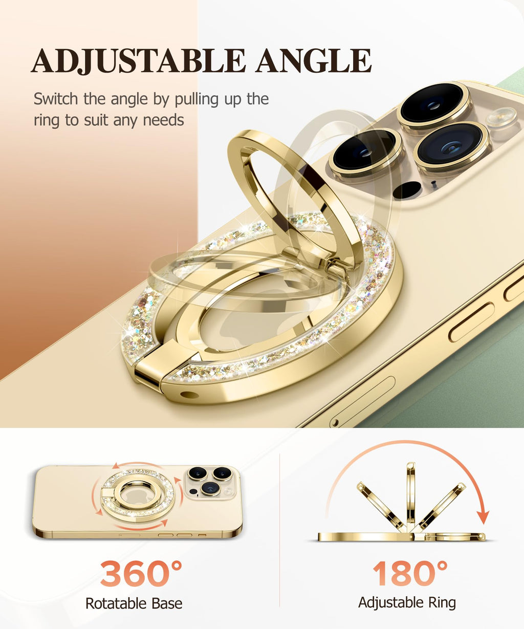 GVIEWIN Magnetic Phone Ring Holder, Compatible with MagSafe Phone Grip