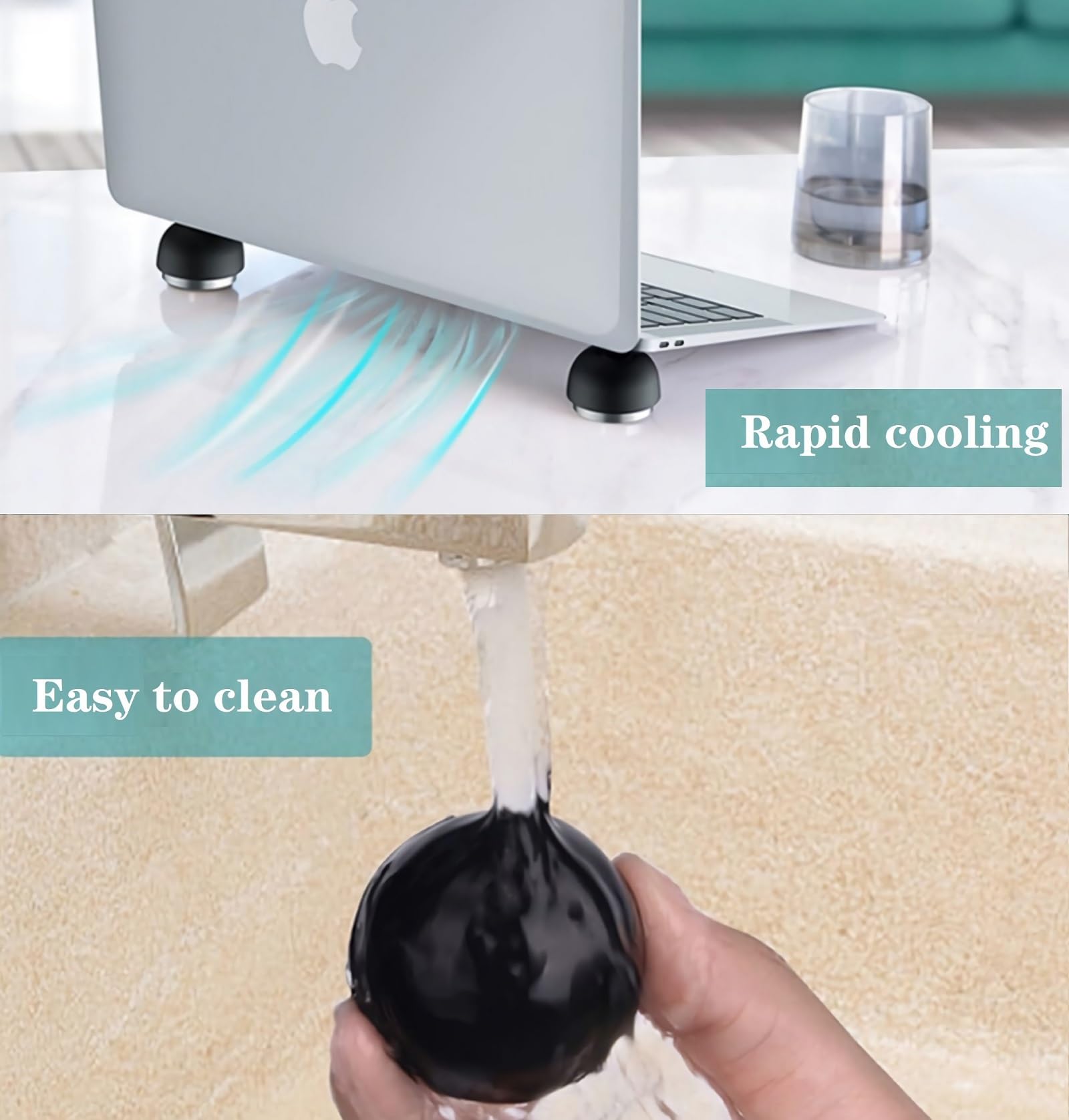 Laptop Cooling Pad,Small Laptop Cooling Stand Invisible Cooler Ball for Notebook Computer