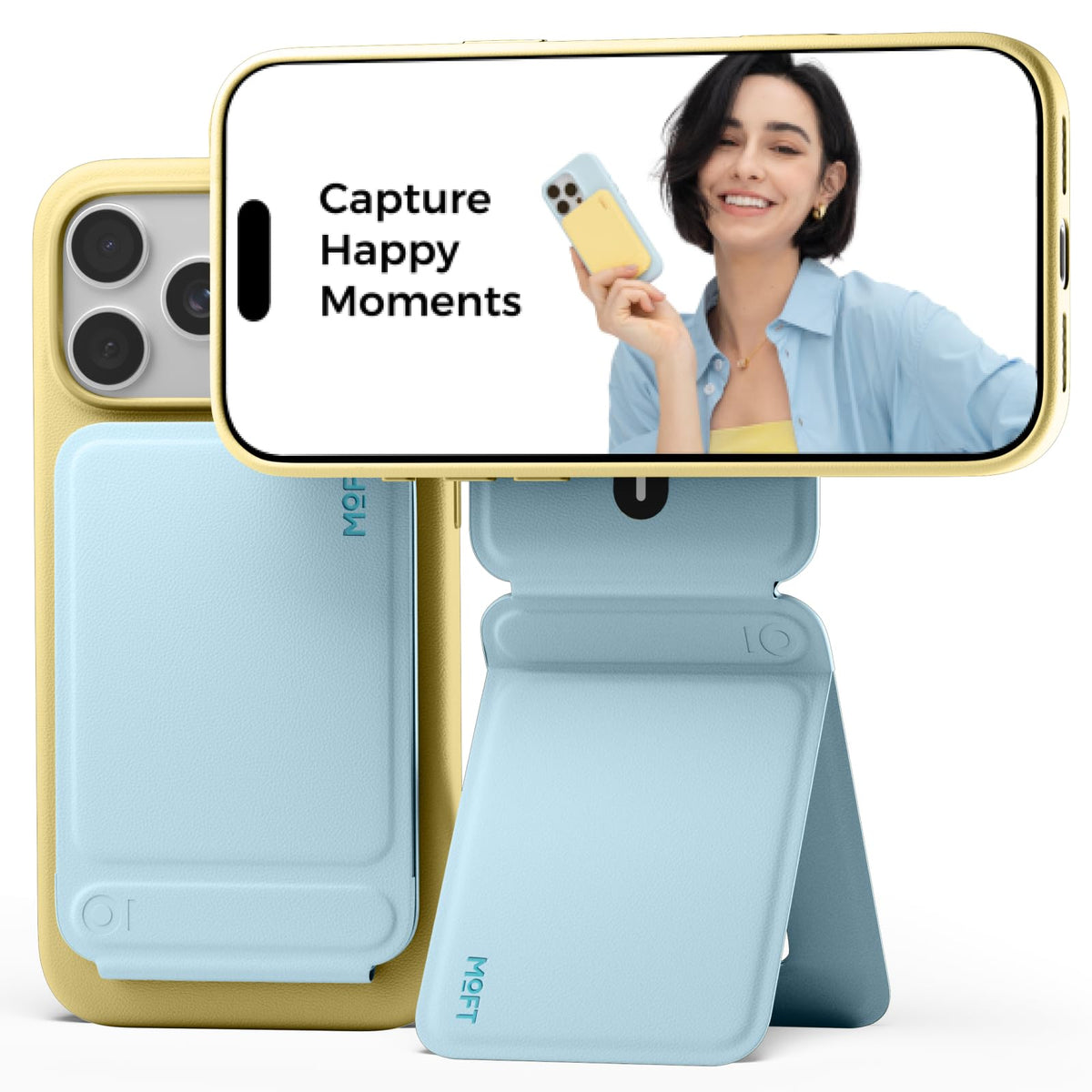 MOFT Phone Tripod Stand & Wallet, NFC Card Holder, Hold 1-2 Cards