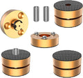 Audiocrast HiFi Speaker Spikes Stand Feet Shock Absorber Feet Pads Isolation Feet 40mm×23mm Aluminum with Balls for Audio Speaker Subwoofer CD DVD Amplifier Turntable DAC
