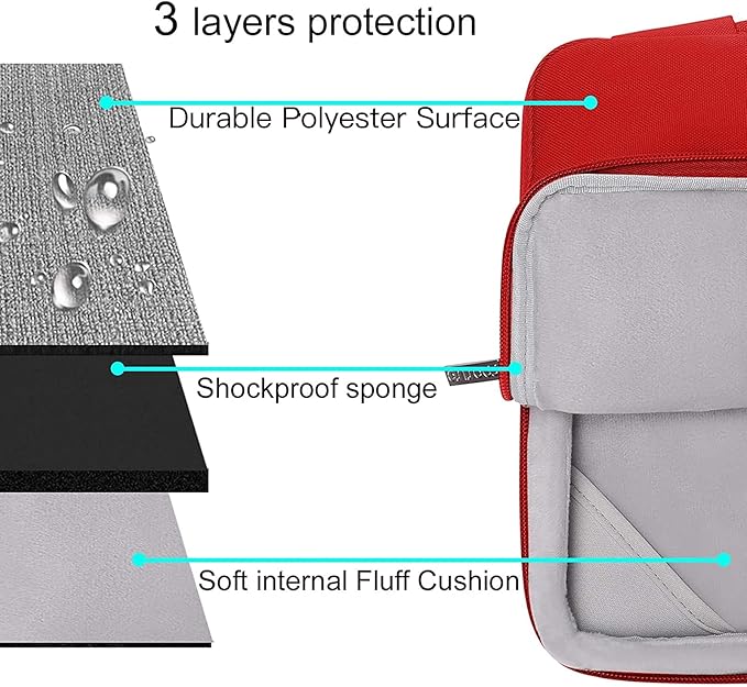 MOSISO Compatible with MacBook Air 13 inch Case 2025 2024 2023 2022 M4 A3240 M3 A3113 M2 A2681, Hard Shell&Sleeve Bag&Keyboard Skin&Webcam Cover&Screen Film for MacBook Air 13.6 inch, Red