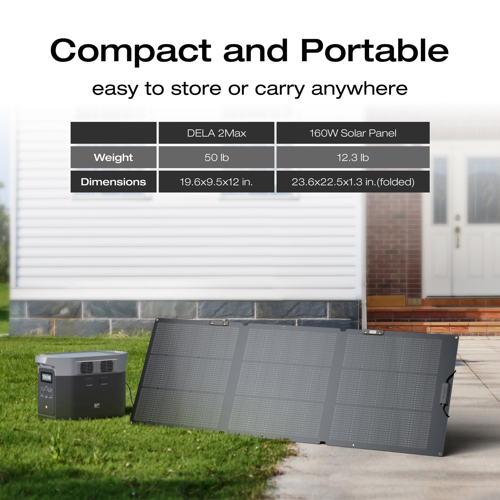 EF ECOFLOW Solar Generator Delta 2 Max with 2x160W Solar Panel