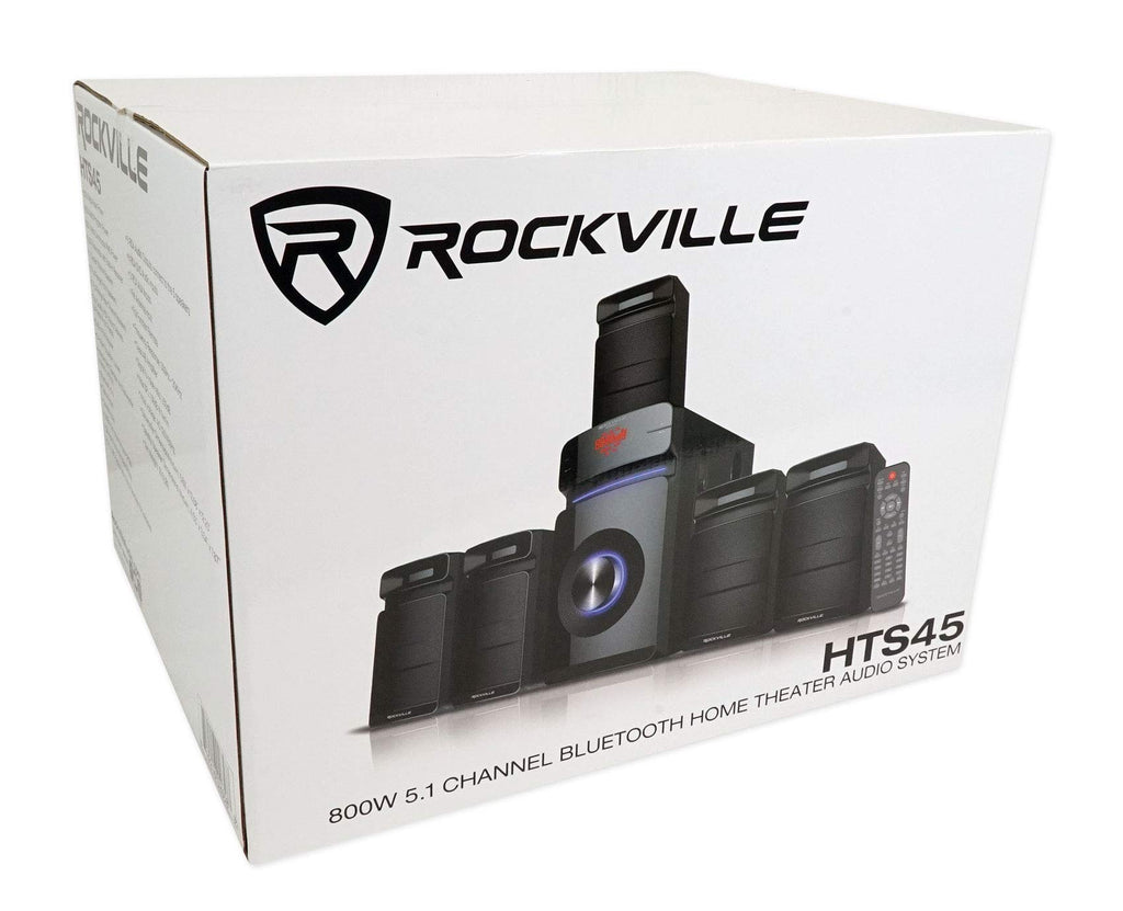 Rockville HTS45 5.1 Channel Bluetooth Home Theater Audio System