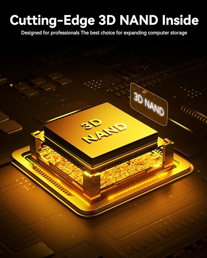 KOOTION 1TB NVMe Internal SSD PCIe 3.0, M.2 2280 NVMe Gen 3 Internal Solid State Drive Up to 3500MB/s, Less Heat for PC/Laptop