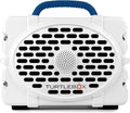 Turtlebox Original Gen 3: Portable Outdoor Bluetooth Speaker – Ultra-Loud (120dB), Waterproof (IP67), Rugged, Impact-Resistant, 3-Day Battery | Party Mode: Unlimited Pairing Stereo, White/Royal Blue
