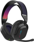 JLab Nightfall Wireless Gaming Headset, All-Night Comfort, 50mm Drivers and Sound Isolating Inner Shelf, Flip-to-Mute Rotating Mic, Dual Wireless Connections, Customization Options with The Lab App