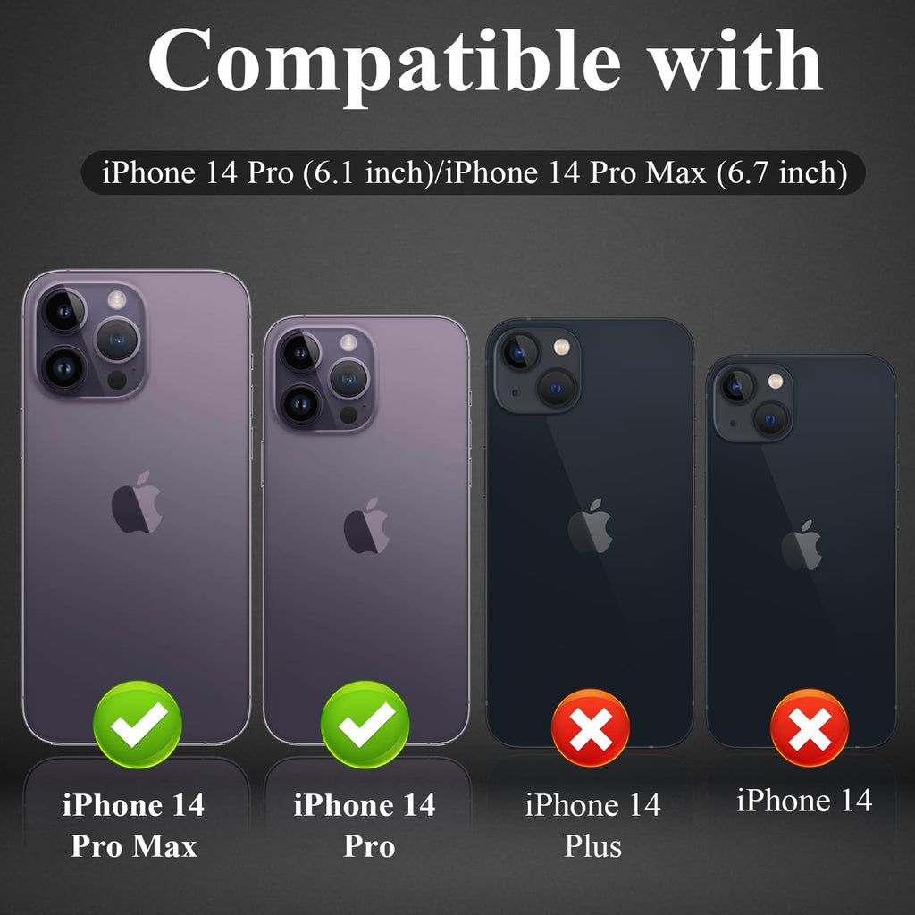YWXTW Designed for iPhone 14 Pro/iPhone 14 Pro Max Camera Lens Protector Bling, [New Glitter Design] Individual Metal Tempered Glass Camera Cover Accessories Case Friendly, 1 Set (Silver Glitter)