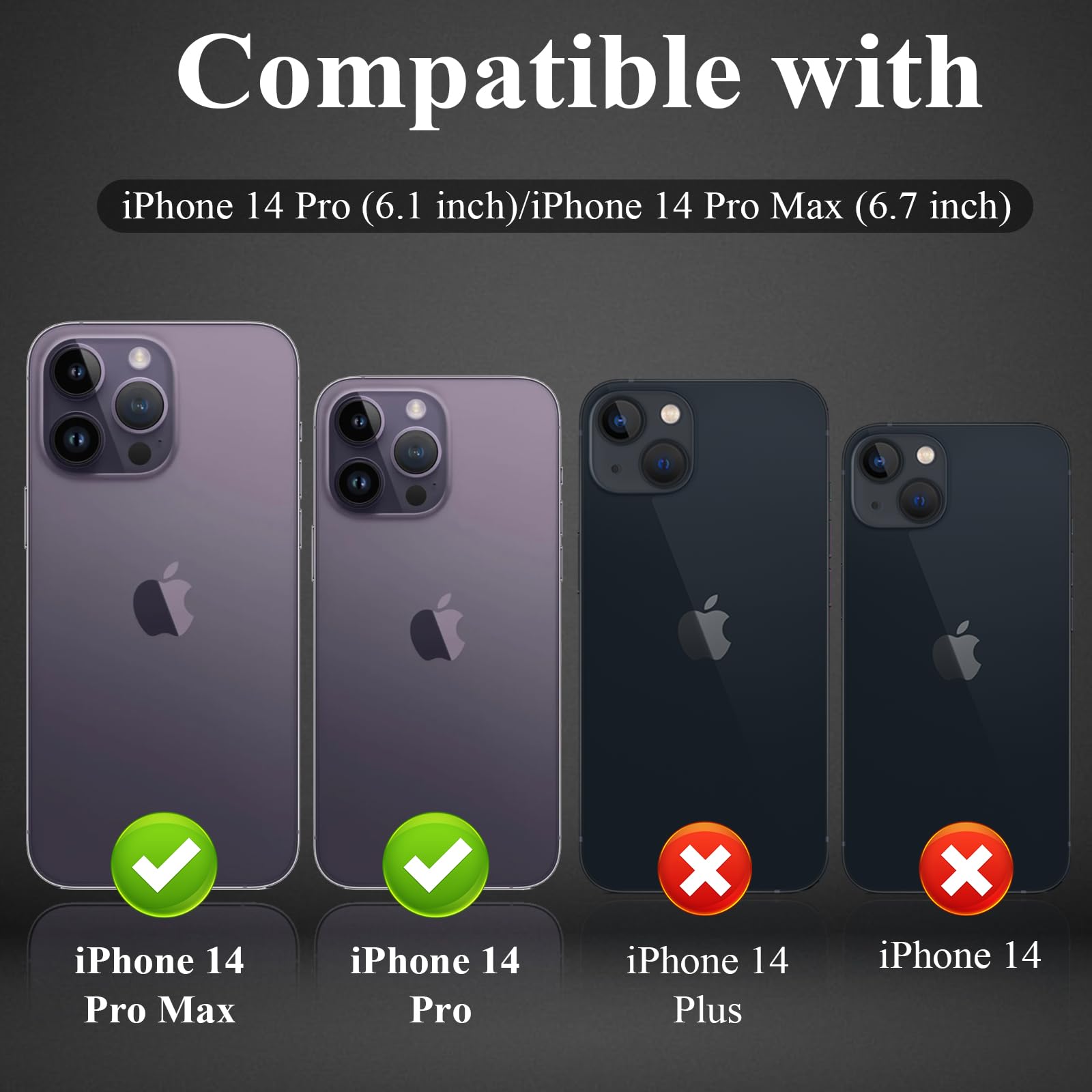 YWXTW Designed for iPhone 14 Pro/iPhone 14 Pro Max Camera Lens Protector Bling, [New Glitter Design] Individual Metal Tempered Glass Camera Cover Accessories Case Friendly, 1 Set (Silver Glitter)