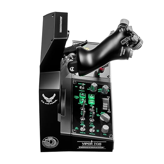 Thrustmaster Viper TQS Mission Pack: Metal Throttle Quadrant System, Throttle and Control Panel Included, 64 Action Buttons, 6 Axes, Licensed by the U.S. Air Force (Compatible with PC)
