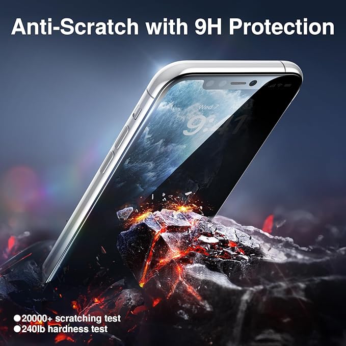 SMARTDEVIL 2PACK Privacy Screen Protector for iPhone 11 Pro/X/XS Shatterproof Tempered Glass [True 28°Anti Spy] [9H Hardness] [Auto Dust-Elimination Install], [Bubble Free]