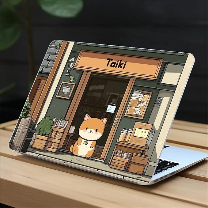 Compatible with MacBook Air 13.3 13.6 Inch Case 2022 2021 2020 2019 Plastic Hard Shell Case Cover,13.3 Air (A1932/A2179/A2337), A Cute Shiba
