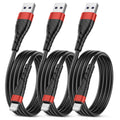 OIITH MFi Certified for iPhone Charger Cable 3 Pack 3 Ft, for Lightning Charging Cord, Fast 2.4A for iPhone USB Cord Compatible with iPhone12/11/XS/Max/XR/X/8/8P/7P/6/iPad - Red