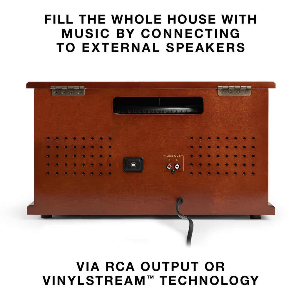 Victrola Navigator - 8-in-1 Bluetooth Record Player - Black