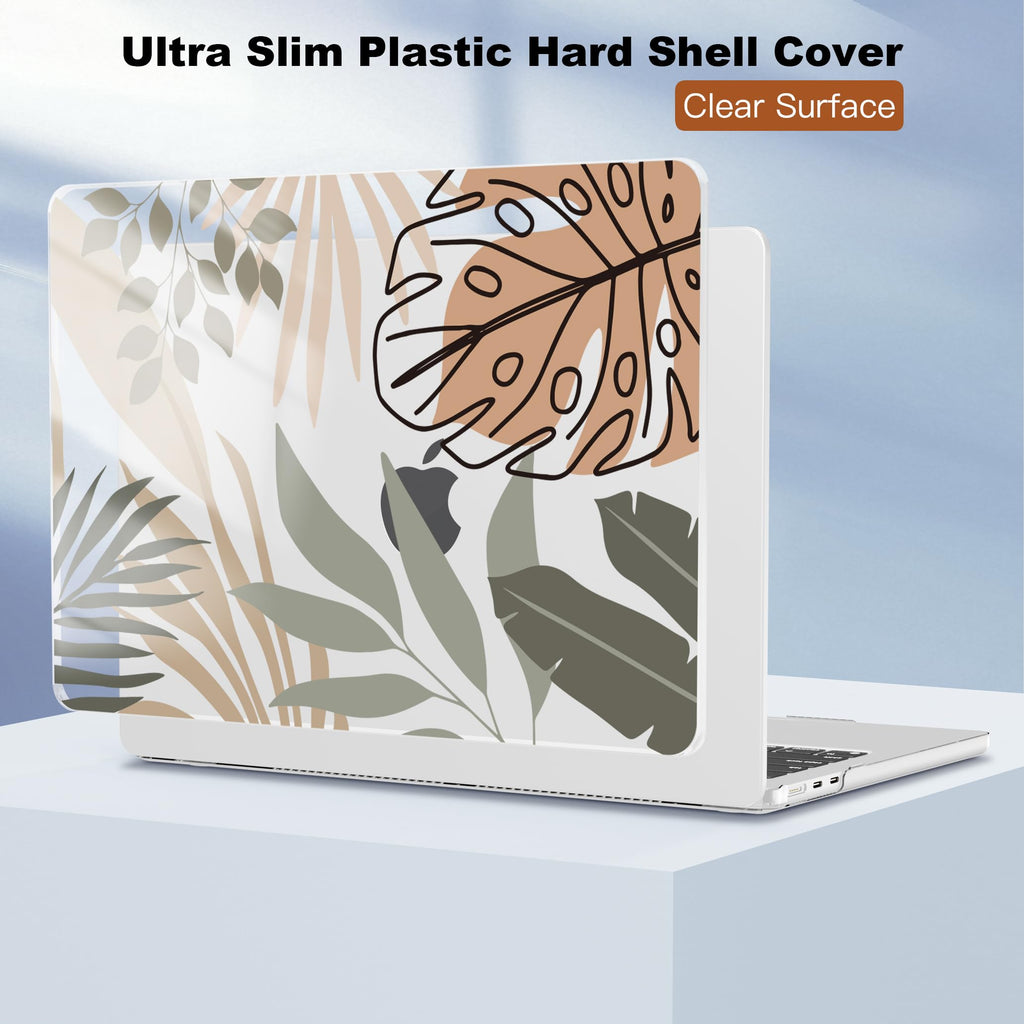 CISSOOK Compatible with MacBook Air 13.6 inch Case 2026 2025 2024 2022 Release A3449 A3240 A3113 A2681, Tropical Hard Shell Case with Keyboard Cover for MacBook Air 13 inch M2 M3 M4 M5 Chip