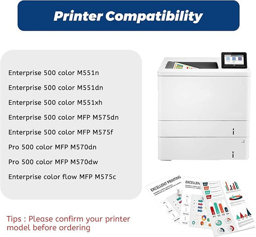 507A Black CE400A CE400X 1 Pack Toner Cartridge for HP 507X 507 for M551