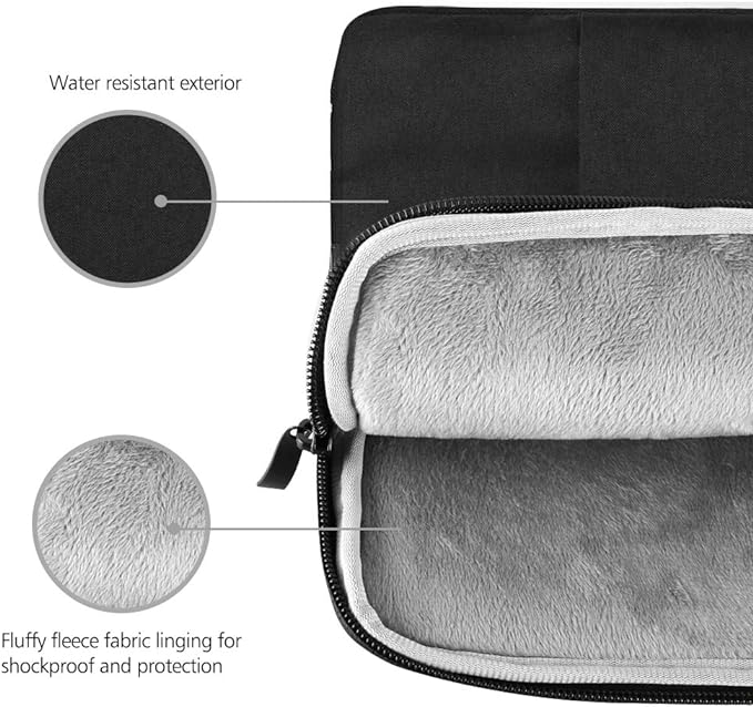 UPERFECT 16.1-inch Polyester Laptop Sleeve Protective Case Vertical Style with Pocket Zipper for 16.1-inch Monitor