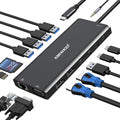 USB C Docking Station Dual Monitor Triple Display Hub Multiple Adapter