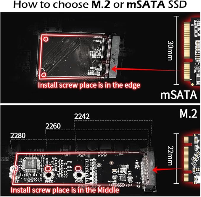 Dogfish mSATA SSD 128GB 3D NAND TLC SATA III 6 Gb/s, mSATA (30x50.9mm) Internal Solid State Drive - Compatible with Desktop PC Laptop - (MSATA 128GB)