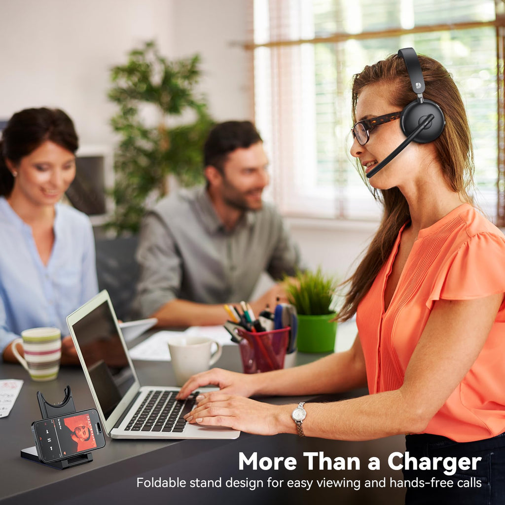 Dytole Wireless Headset with Mic for Work