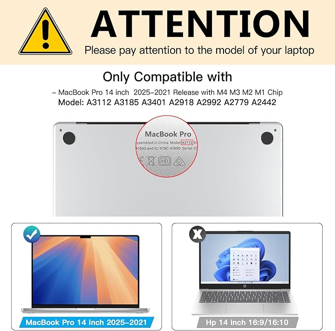 FILMEXT Privacy Screen for Macbook Pro 14 inch (2025-2021, M4 M3 M2 M1), Removable Macbook pro 14.2" A3112 A3401 A2992 A2918 A2779 A2442 Privacy Laptop Screen Filter Anti-Spy/Anti-Glare/Eye Care