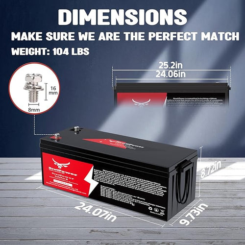 12V 660Ah Lithium LiFePO4 Battery with 250A BMS Grade A Cells Deep Cycle Rechargeable Battery,10000+ Cycles,Perfect for Golf Cart,Off Grid Applications (12.8V 660Ah-BLU)
